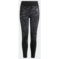 XL Strati di base Adidas Leggings 7/8 Optime Junior - Grey Five/Black/Reflective Silver