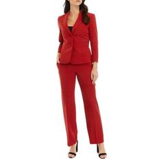 Women Suits Le Suit Le Suit Crepe Two-Button Blazer & Pants, Regular and Petite Sizes Brick