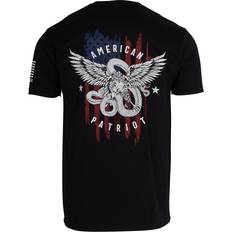 Tops Bass Pro Shops American Patriot Flag Short-Sleeve T-Shirt for Men Black