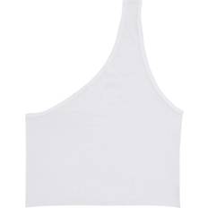 White crop tank TALENTLESS Women's Asymmetrical Crop Tank - White