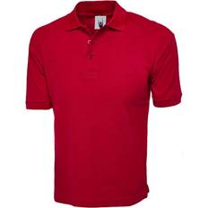 Clothing Uneek UC112 Cotton Rich Polo Shirt 3XL, COLOUR: Red