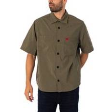 Clothing HUGO men's eratino short sleeved shirt, green