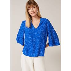 Marla Spot Tiered Sleeve Blouse Multi