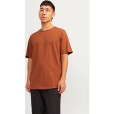 Jack & Jones Orange Tops Jack & Jones Plain Crew T-shirt