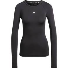 Adidas Damen T-Shirts Adidas Tech-fit Longsleeve Damen schwarz