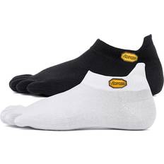 Five Fingers Ankle Socks Short Toe Breathe Trainers Low Cut Twin Pack Black