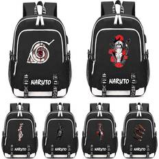 Kanvas Skolväskor Bandai Anime Naruto Backpack Printed Backpack for Girl Boy Back To School Bookbag Kid Gift Men Women Leisure Travel Bag Rucksack