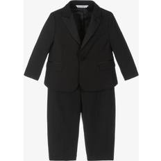 Dolce & Gabbana Puvut Dolce & Gabbana Single-breasted Tuxedo Suit In Stretch Wool Man Topwear Black Wool 9/12