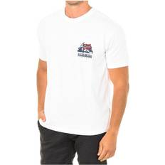 Napapijri T-shirts Napapijri Mens short sleeve round neck t-shirt NP0A4EO9 White Cotton