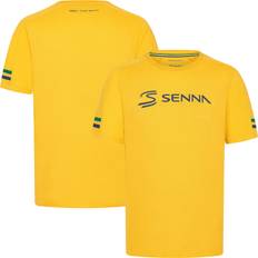 Ayrton Senna Ayrton Senna Stripe T-Shirt Yellow