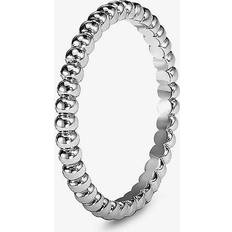 Womens White Gold Perlée 18ct White-gold Ring WHITE GOLD