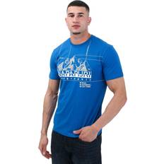 Napapijri T-shirts Napapijri men's frame short sleeved t-shirt blue lapis