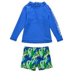 Swimsuits Snapper Rock Kids Toucan Jungle Sustainable LS Set, Green