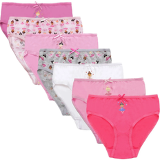 Knickers Children's Clothing KAV Ballerina Printed Cotton Briefs 7-pack - Multi