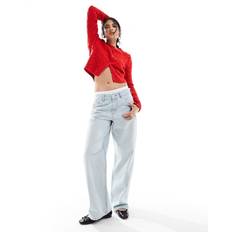 ASOS DESIGN – Ljusblå baggy jeans boyfriend-modell