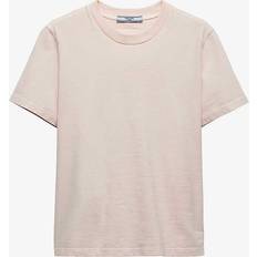 Prada T-shirts Prada Fabric Logo T-Shirt pink