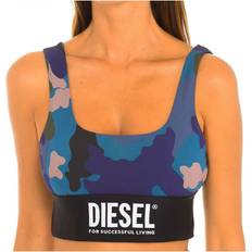 Diesel Women Bras Diesel Womenss wireless cotton sports bra A03061-0AEAS Multicolour