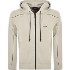 BOSS Saggy Full Zip Hoodie Beige