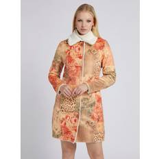 Dam - Multifärgade Kappor & Rockar Guess Womens Edith Reversible Coat Multicolour