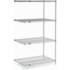 Transparent Shelving Systems Global Industrial Poly-Z-Brite Wire Add-On Clear Shelving System