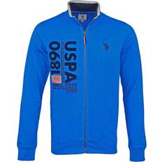 U.S. Polo Assn. Oberteile U.S. Polo Assn. Sweatjacke Herren Baumwolle bedruckt, blau