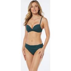 Green - Women Bikini Tops Vince Camuto Women's Draped Adjustable-Strap Bikini Top Green