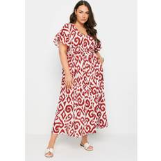 Orange - Women Clothing Yours Printed Maxi Dress Orange 30-32