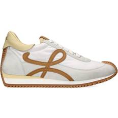 Loewe Suede-Panel Flow Runner Sneakers beige