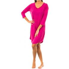 Tommy Hilfiger Women Nightgowns Tommy Hilfiger Womens Long-sleeved nightgown with boat neck 1487903526 woman Pink