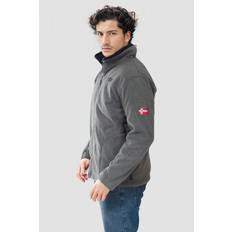 Women’secret Secret Label Mens Zip Front Fleece Jacket Grey