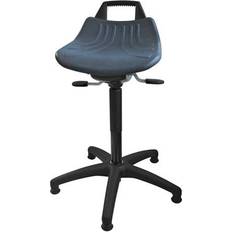 Ruote Sgabelli Drehhocker m.Rollen PU-Schaum Blau Sitz-H.520-710 mm Poggiapiedi