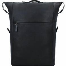 Leder - Schwarz Schulranzen Harold's Country Rucksack Leder 41 cm Laptopfach schwarz