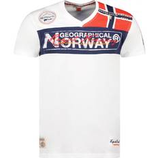 Geographical Norway Mens short sleeve T-shirt SX1130HGN White Cotton