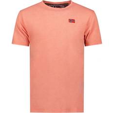 Geographical Norway Mens short sleeve T-shirt SY1363HGN Orange Cotton