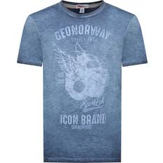 Geographical Norway Mens short sleeve T-shirt SY1360HGN Blue Cotton