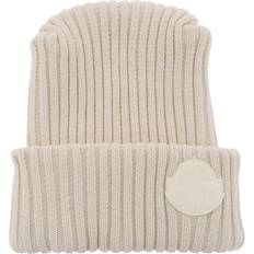 Moncler Dam Mössor Moncler Ullstickad Mössa - White