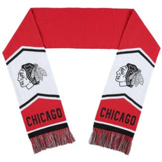 Red Accessories Wear by Erin Andrews Chicago Blackhawks Jacquard Stripe Scarf