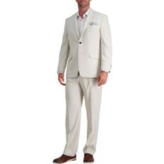 Natural Suits Haggar J.M. Men's Premium Stretch Classic Fit Suit Separates-Pants, Natural Ivory-Jacket