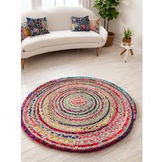 Second Nature Online Round rug jute recycled