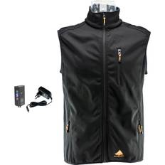 Unisexo Chalecos Alpenheat Calefactable Fire-SoftShell Negro - Black