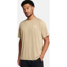 Beige - Man T-shirts Under Armour Tech Textured Shirt - City Khaki