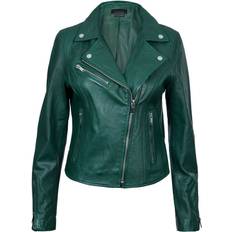 Imitatieleer Jassen Infinity Leather Brando Bikerjack - Groen