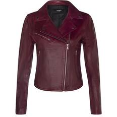 Leather Imitation Jackets Infinity Leather Classic Leather Brando Biker Jacket-Loughton Burgundy