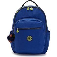 Kipling Women School Bags Kipling Backpack Seoul Blue Ink C Large Woman 100% Polyamide