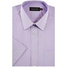 Purple Shirts Double Two Plus Shx3300 Short Sleeve Shirt Lilac 18.5, Colo