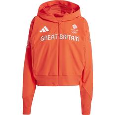 Clothing Adidas Team GB Hooded Jacket Bright Red Womens