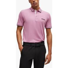 Men - Purple Polo Shirts HUGO BOSS Active Stretch Paddy Pro Polo Shirt