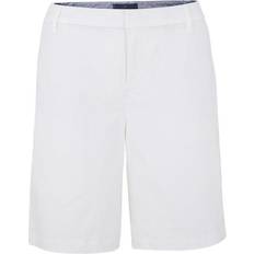 Tommy Hilfiger White Shorts Tommy Hilfiger Womens Curve Chino Shorts White Cotton