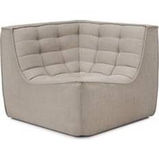 Ethnicraft N701 Hörn Ecru Tyg Ecru Beige Soffa