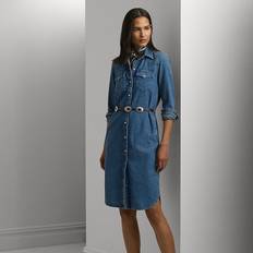 Polo Ralph Lauren Cotton Dresses Polo Ralph Lauren Belted Denim Shirtdress in Stormee Wash